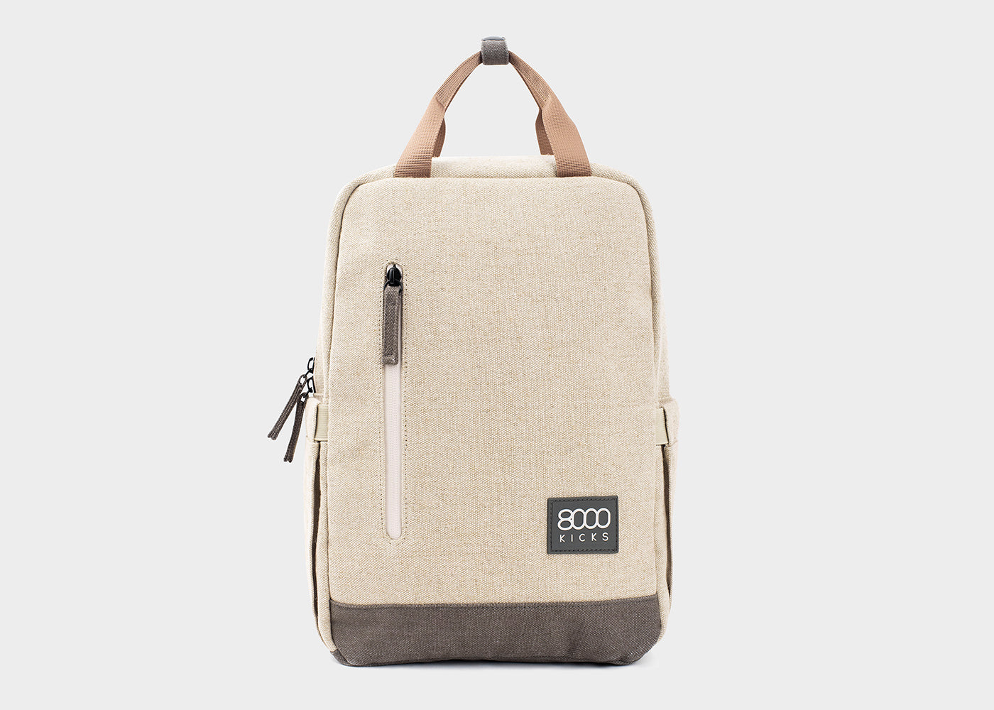 Kleine Hennep Rugzak in Beige en Groen