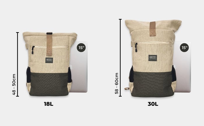 Everyday Rugzak in Beige en Groen