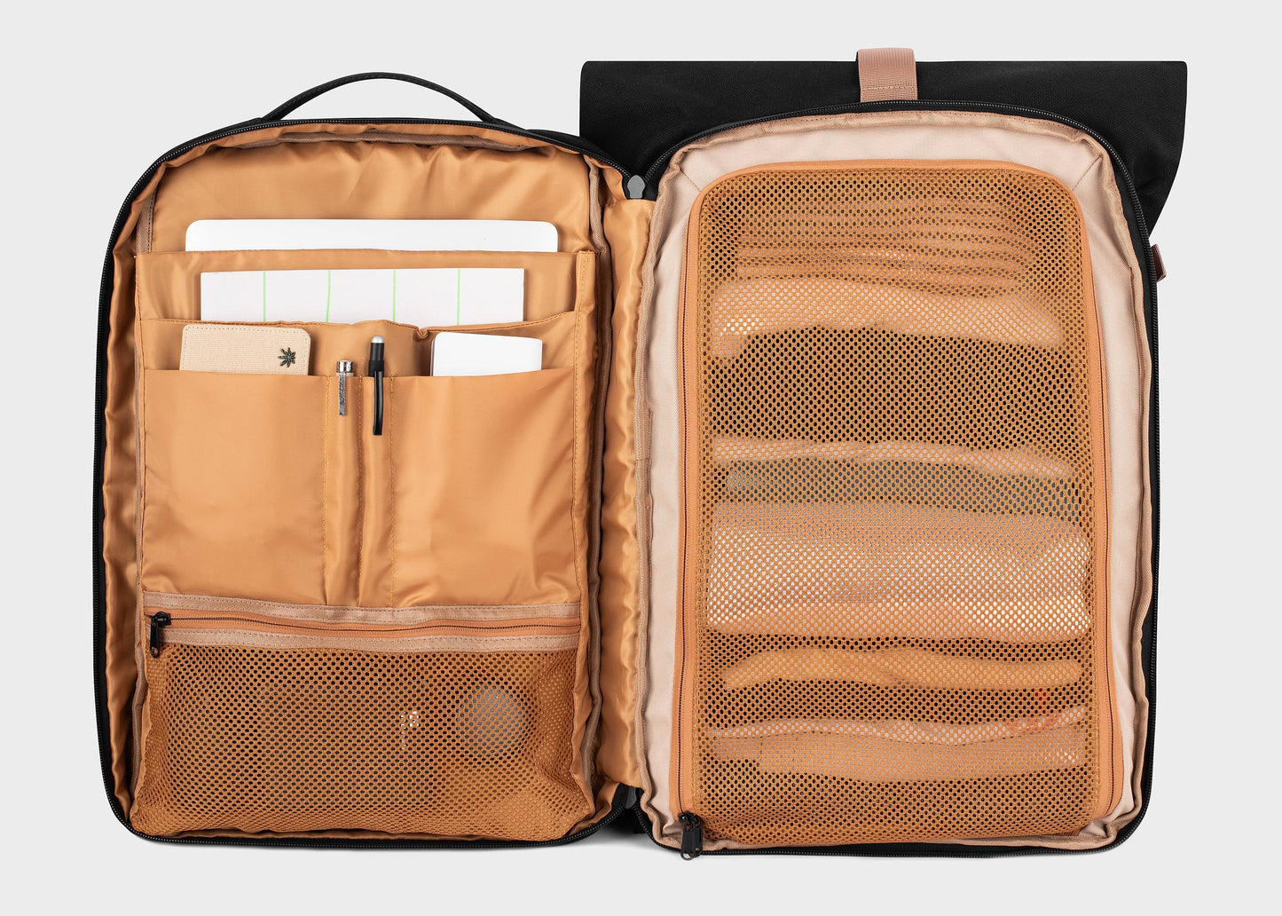 Nomad Rugzak in Beige en Groen