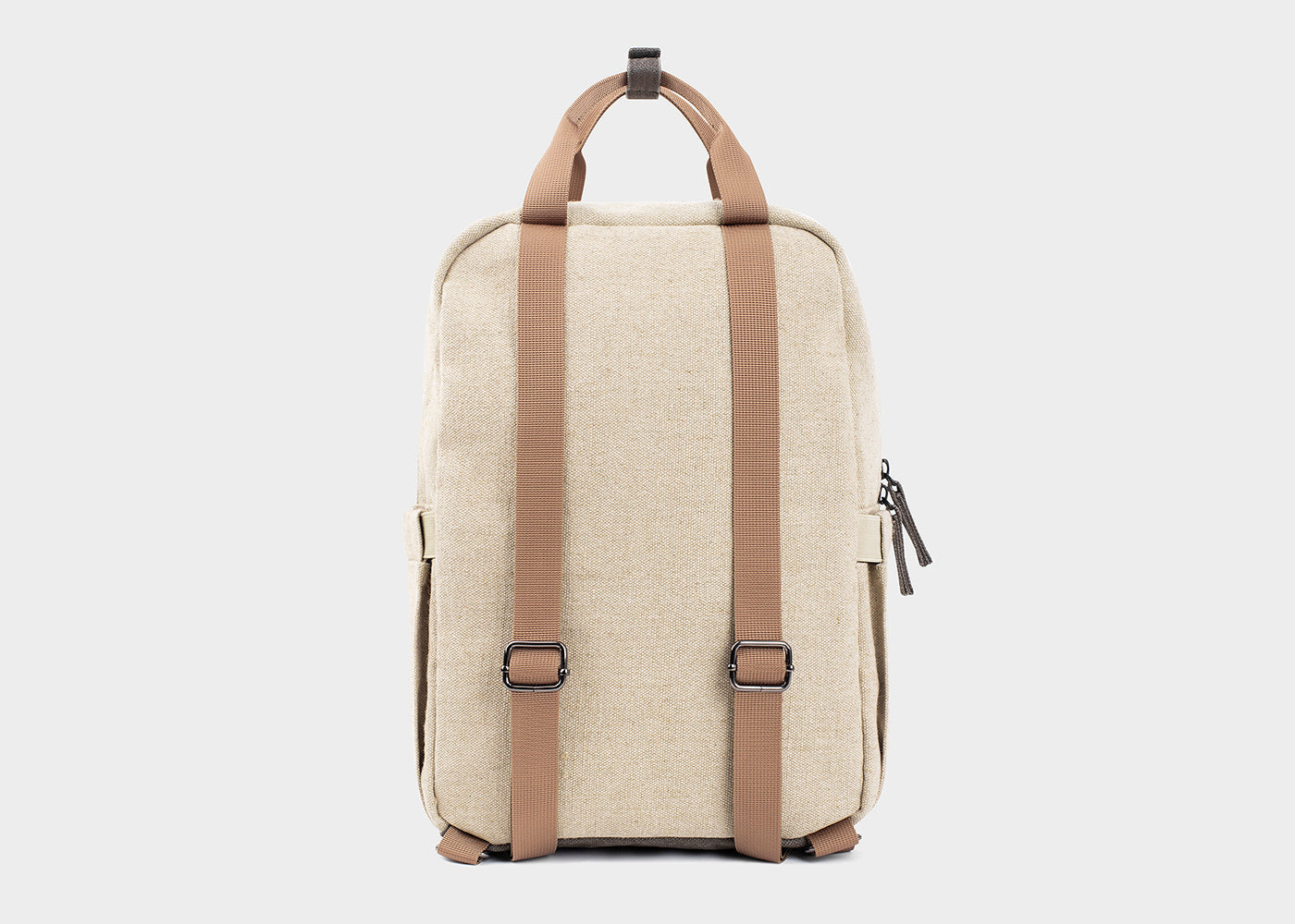 Kleine Hennep Rugzak in Beige en Groen