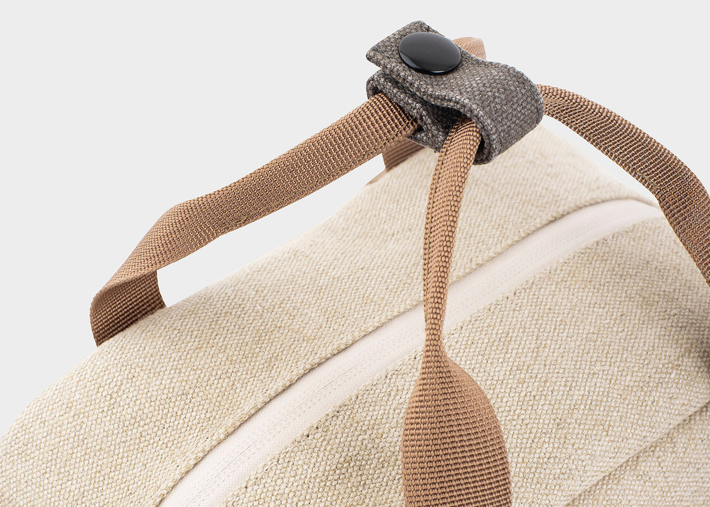 Kleine Hennep Rugzak in Beige en Groen