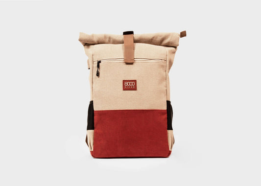 Everyday Rugzak in Beige en Rood